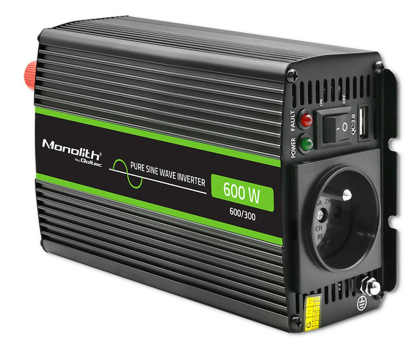 Przetwornica samochodowa Qoltec Przetwornica napięcia 300W/600W 24V na 230V Czysty Sin